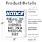Signmission Please Do Not Feed Horses Are, 18 in W x Rectangle, Plastic OS-2PACK-NS-P-1824-V-17377 - alternate 5